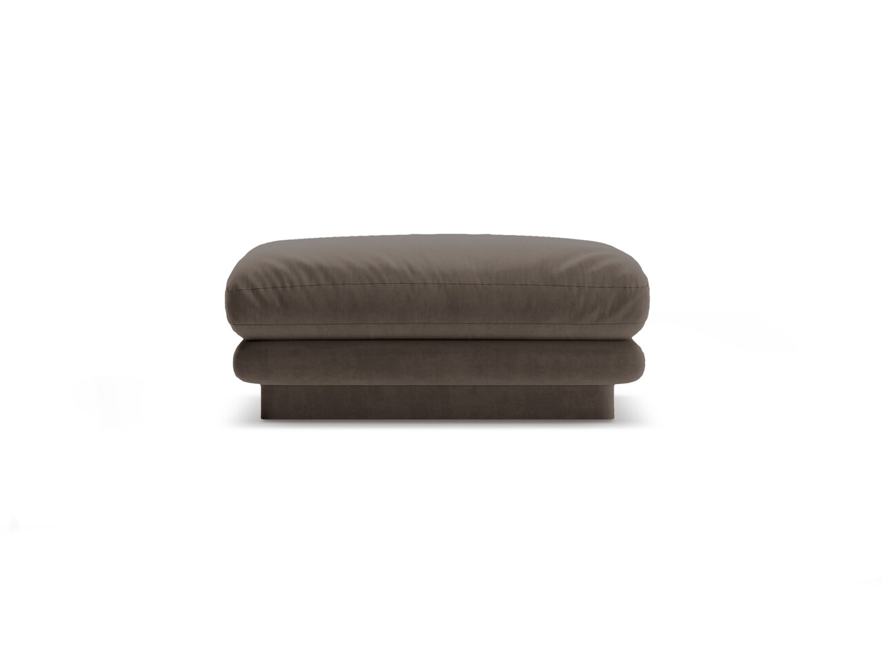 Taburet, Torino-184, Micadoni Home, 80x80x41 cm, catifea, gri ebony - imagine 5